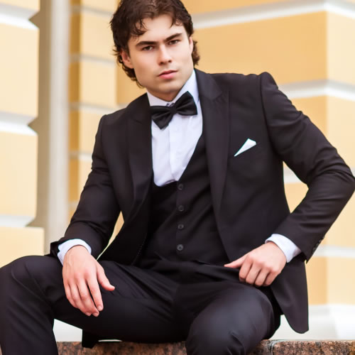 Man wearing tuxedo